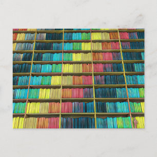 Cadeau voor bibliotheekliefhebbers briefkaart