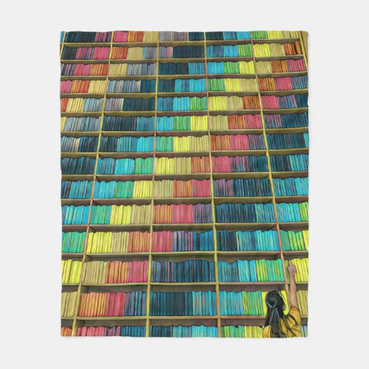 Cadeau voor bibliotheekliefhebbers fleece deken (Voorkant)