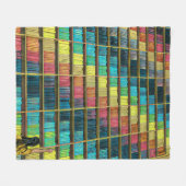 Cadeau voor bibliotheekliefhebbers fleece deken (Voorkant (Horizontaal))