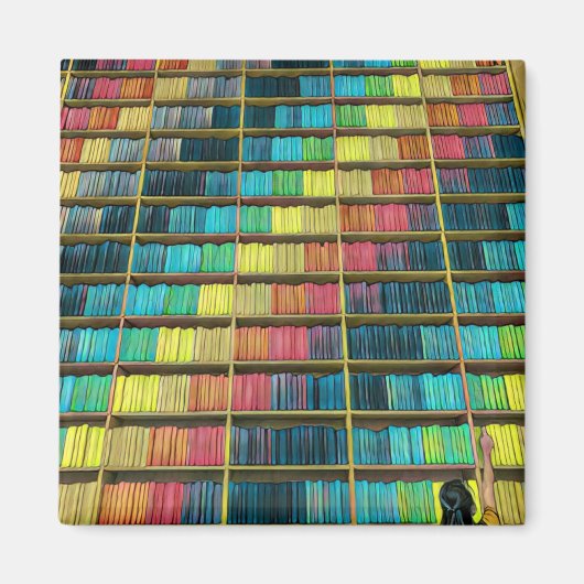 Cadeau voor bibliotheekliefhebbers magneet (Voorkant)