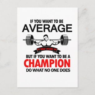 cadeau voor bodybuilder briefkaart