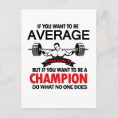 cadeau voor bodybuilder briefkaart (Voorkant)