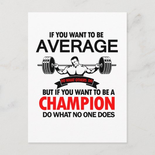 cadeau voor bodybuilder briefkaart (Voorkant)