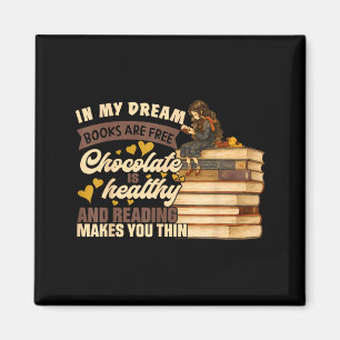 Cadeau voor boekenliefhebber Lezen Cadeau Zoete Ch Magneet