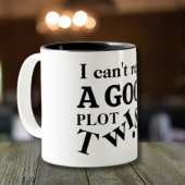 Cadeau voor boekenliefhebbers Grappig plot Twist Tweekleurige Koffiemok