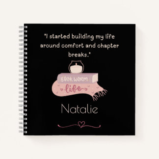 Cadeau voor boekenwurm Spiraal Notebook Notitieboek