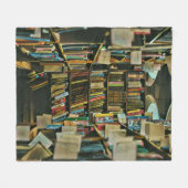 cadeau voor boekliefhebbers fleece deken (Voorkant (Horizontaal))