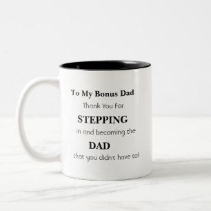 Cadeau voor Bonus Vader - Vaderdag Cadeau Tweekleurige Koffiemok