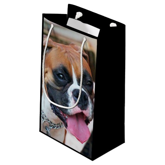 cadeau voor Boxer-honden Klein Cadeauzakje (Achterkant Gekanteld)
