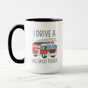 Cadeau voor brandweerman, brandweerauto, brandweer mok