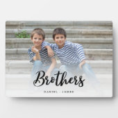Cadeau voor broers Foto Keepsake Fotoplaat (voorkant)