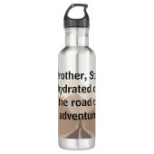 Cadeau voor Brother Bro's Christmas Cycling Advent Waterfles (Voorkant)
