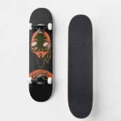 Cadeau voor buitenruimte grappige alien melkweglie persoonlijk skateboard (Voorkant)