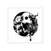 Cadeau voor Bull and Bear Day Traders Rubberstempel (Afrduk)