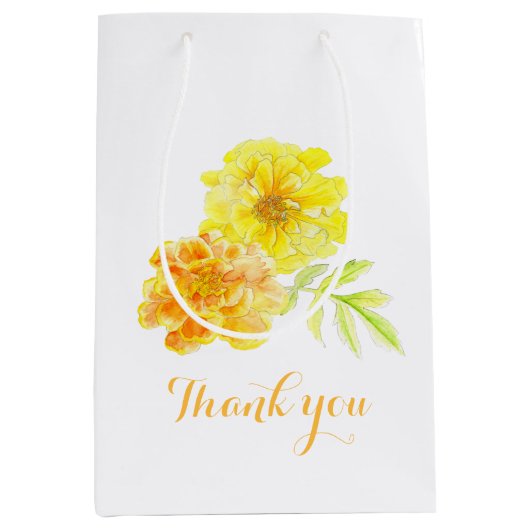 cadeau voor cadeau voor Waterverf-bruiloft Medium Cadeauzakje (Voorkant)