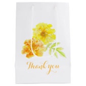 cadeau voor cadeau voor Waterverf-bruiloft Medium Cadeauzakje (Achterkant)