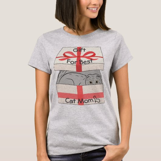 Cadeau voor Cat Mom Vrouwen T-shirt (Voorkant)