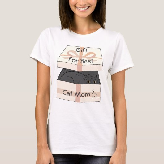 Cadeau voor Cat Mom Vrouwen T-shirt (Voorkant)