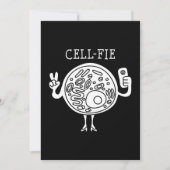 cadeau voor celfie science pun leraar biologie stu feestdagenkaart (Voorkant)