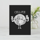cadeau voor celfie science pun leraar biologie stu feestdagenkaart (Staand voorkant)