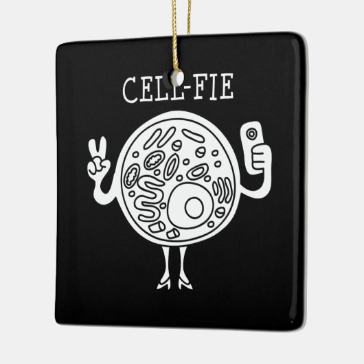 cadeau voor celfie science pun leraar biologie stu keramisch ornament (Links)