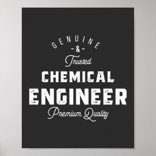 Cadeau voor Chemicaliëningenieur Poster