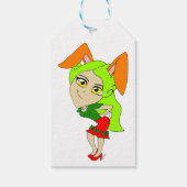 cadeau voor chibi bunnygirl labels cadeaulabel (Achterkant)