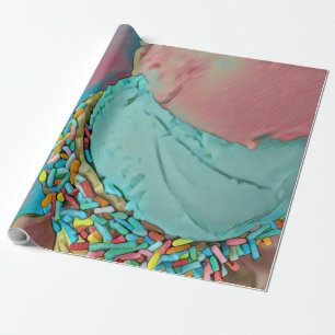 cadeau voor chocolade-ijs cadeaupapier