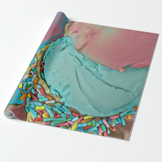 cadeau voor chocolade-ijs cadeaupapier (Uitgerold)