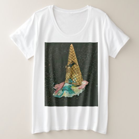 cadeau voor chocolade-ijs grote maat t-shirt (Design voorkant)