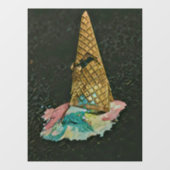 cadeau voor chocolade-ijs raamsticker (Vel)