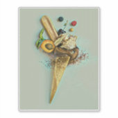 cadeau voor chocolade-ijs sticker (Voorkant)