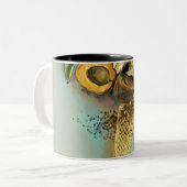 cadeau voor chocolade-ijs tweekleurige koffiemok (Voorkant links)