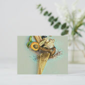 Cadeau voor chocolade ijsliefhebber briefkaart (Staand voorkant)