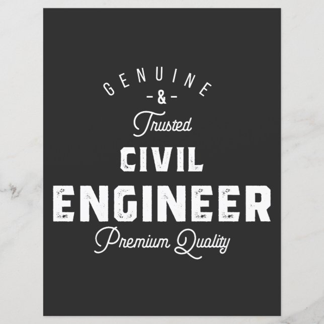 Cadeau voor civiel ingenieur (Voorkant)