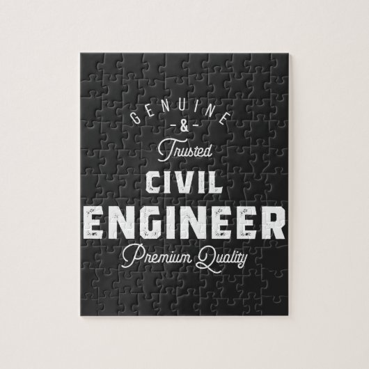 Cadeau voor civiel ingenieur legpuzzel (Verticaal)