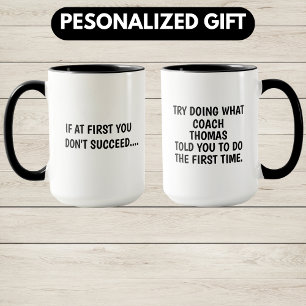 Cadeau voor Coach, Gepersonaliseerde Coach Cadeau, Mok