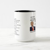 Cadeau voor Collega custom Trump, Humorous Trump Mok (Midden)