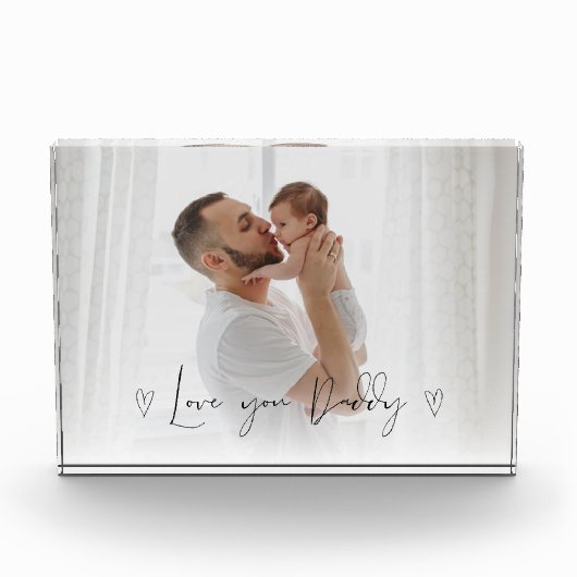 Cadeau voor Daddy Vaderdag Fotocollage Fotoblokken (Voorkant)