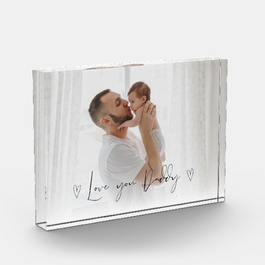 Cadeau voor Daddy Vaderdag Fotocollage Fotoblokken (Links)