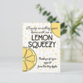 cadeau voor dankbaar personeel makelaar verwijzing briefkaart (Staand voorkant)