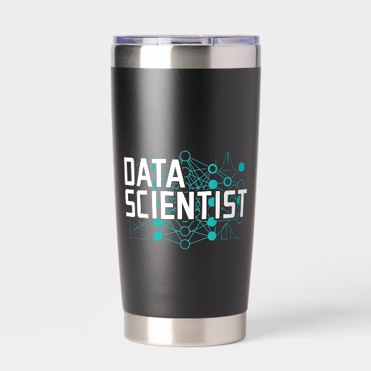 Cadeau voor Data Scientist Data Analist Geïsoleerde Drinkbeker (Voorkant)