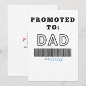 Cadeau voor de aanstaande vader kaart (Voorkant / Achterkant)