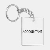 Cadeau voor de accountant sleutelhanger (Voorkant Links)