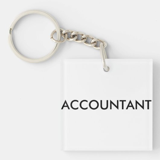 Cadeau voor de accountant sleutelhanger (Voorkant)