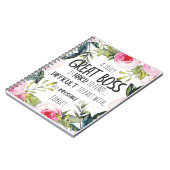 Cadeau voor de appreciatie van de baas bedankt u c notitieboek (Linkerzijde)