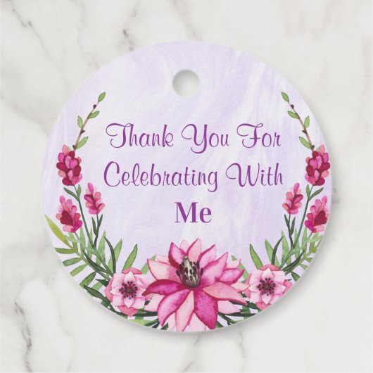 Cadeau voor de babyborrel bedankjes labels (Achterkant)