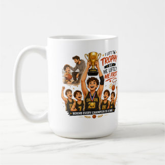 Cadeau voor de basketbal kampioen vader koffiemok