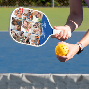 Cadeau voor de beste moeder ooit familie foto coll pickleball paddle