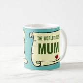 Cadeau voor de Beste Moeder van de Wereld. Koffiemok (Voorkant rechts)